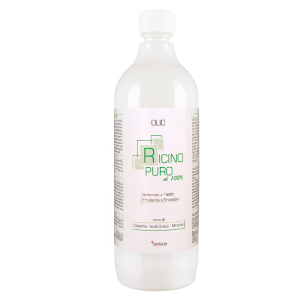 Olio di Ricino Farmazan. Flacone da 1000 ml.